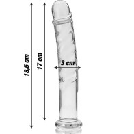 Modelo 16 Plug Cristal Transparente 18.5 cm