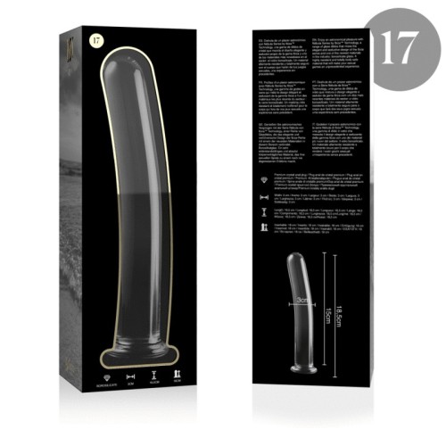 Modelo 17 Dildo Cristal Transparente 18.5cm