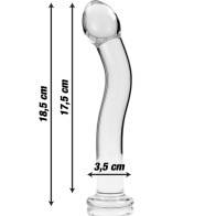 Nebula Series by Ibiza Modelo 18 Dildo Cristal Transparente 18.5 Cm