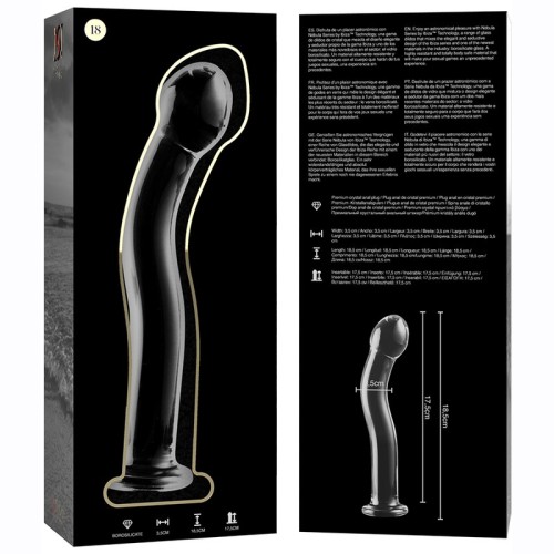 Nebula Series by Ibiza Modelo 18 Dildo Cristal Transparente 18.5 Cm