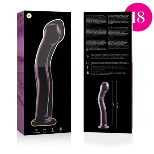 Modelo 18 Dildo Cristal Rosa 18.5cm