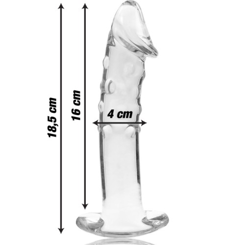 Nebula Series Model 19 Transparent Crystal Dildo 18.5cm