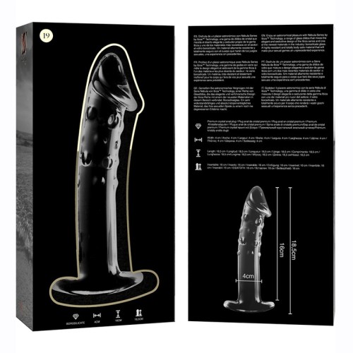 Nebula Series Model 19 Transparent Crystal Dildo 18.5cm