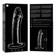 Modelo 19 Dildo Cristal Transparente 18.5cm