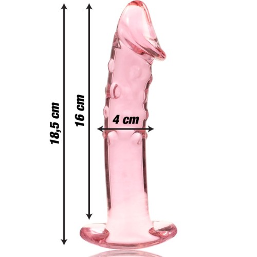 Dildo Cristal Rosa Nebula Series Modelo 19