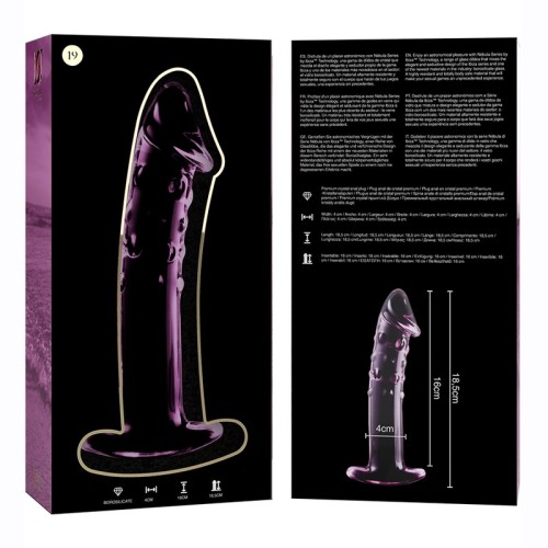 Dildo Cristal Rosa Nebula Series Modelo 19