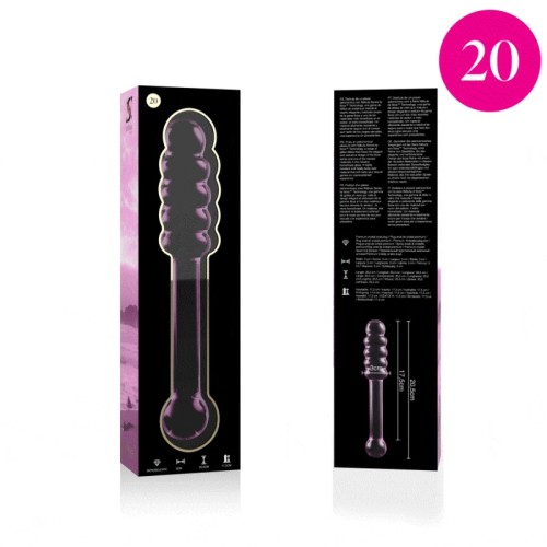 Modelo 20 Dildo Cristal Rosa 20.5 cm