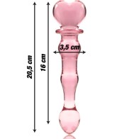 Dildo Cristal Rosa Nebula Series Modelo 21