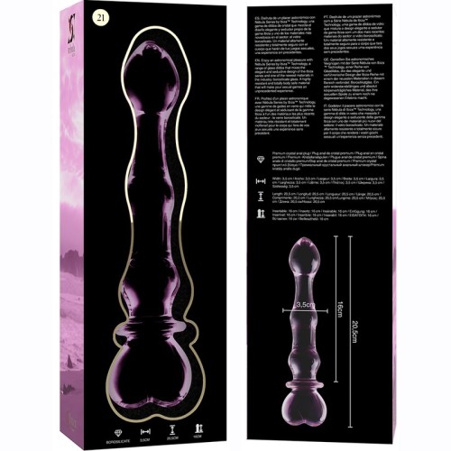 Nebula Series 21 Crystal Dildo Pink