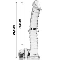 Ibiza Nebula Series Dildo Cristal Transparente 21.5cm