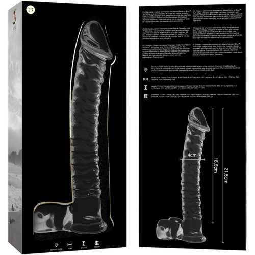 Ibiza Nebula Series Dildo Cristal Transparente 21.5cm