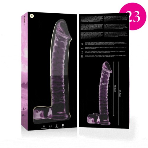 Ibiza Nebula Series Dildo Cristal Rosa 21.5cm