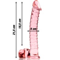 Ibiza Nebula Series Dildo Cristal Rosa 21.5cm