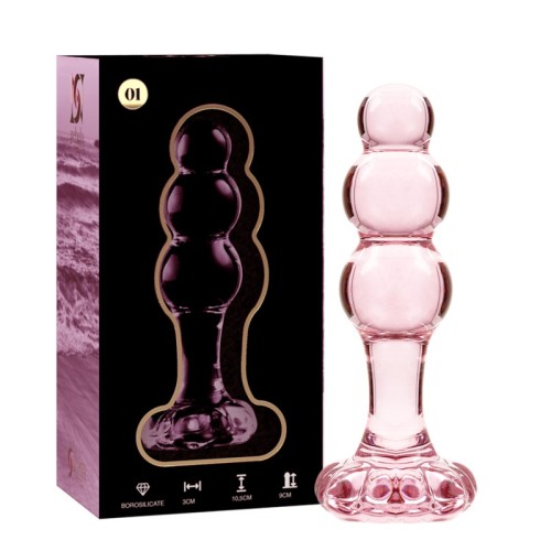 Nebula Series Crystal Anal Plug Pink