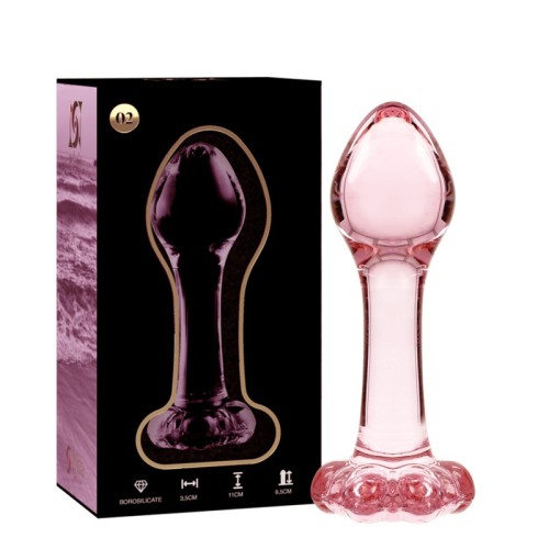 Nebula Series by Ibiza Model 2 Pink Crystal Plug 11 Cm