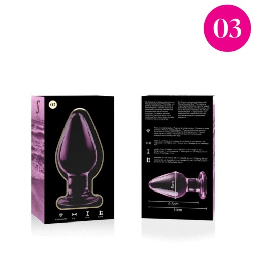 Modelo 3 Plug Cristal Rosa 11 Cm - Nebula Series