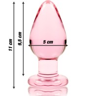 Modelo 3 Plug Cristal Rosa 11 Cm - Nebula Series