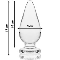 Model 4 Transparent Glass Plug 11cm