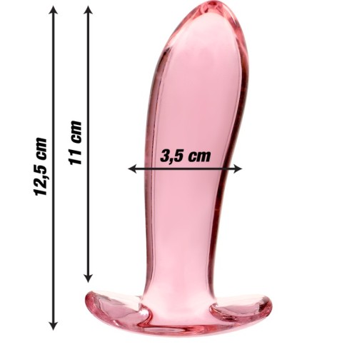 Modelo 5 Plug Cristal Rosa 12.5 Cm - Nebula Series