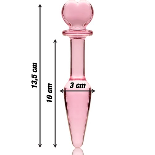 Modelo 7 Plug Cristal Rosa 13.5 cm