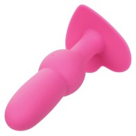 First Time Anal Plug with Beads 10 Vibrations Pink