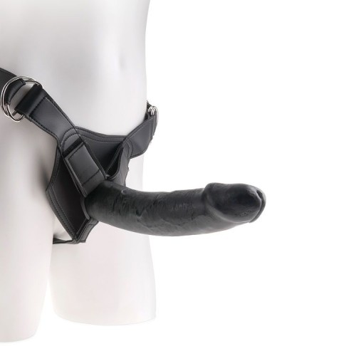 Harness Con Pene Realístico Negro 22.9 Cm