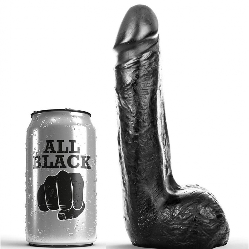 Dildo Realístico Negro Suave 20 cm