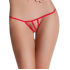 Passion - Micro Tanga Abierto Rojo Talla Única