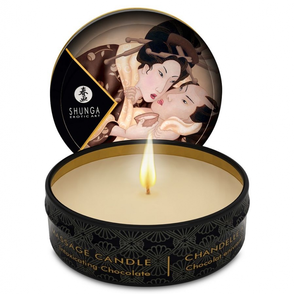 Shunga - Mini Caress By Candelight Vela Masaje Chocolate 30ml