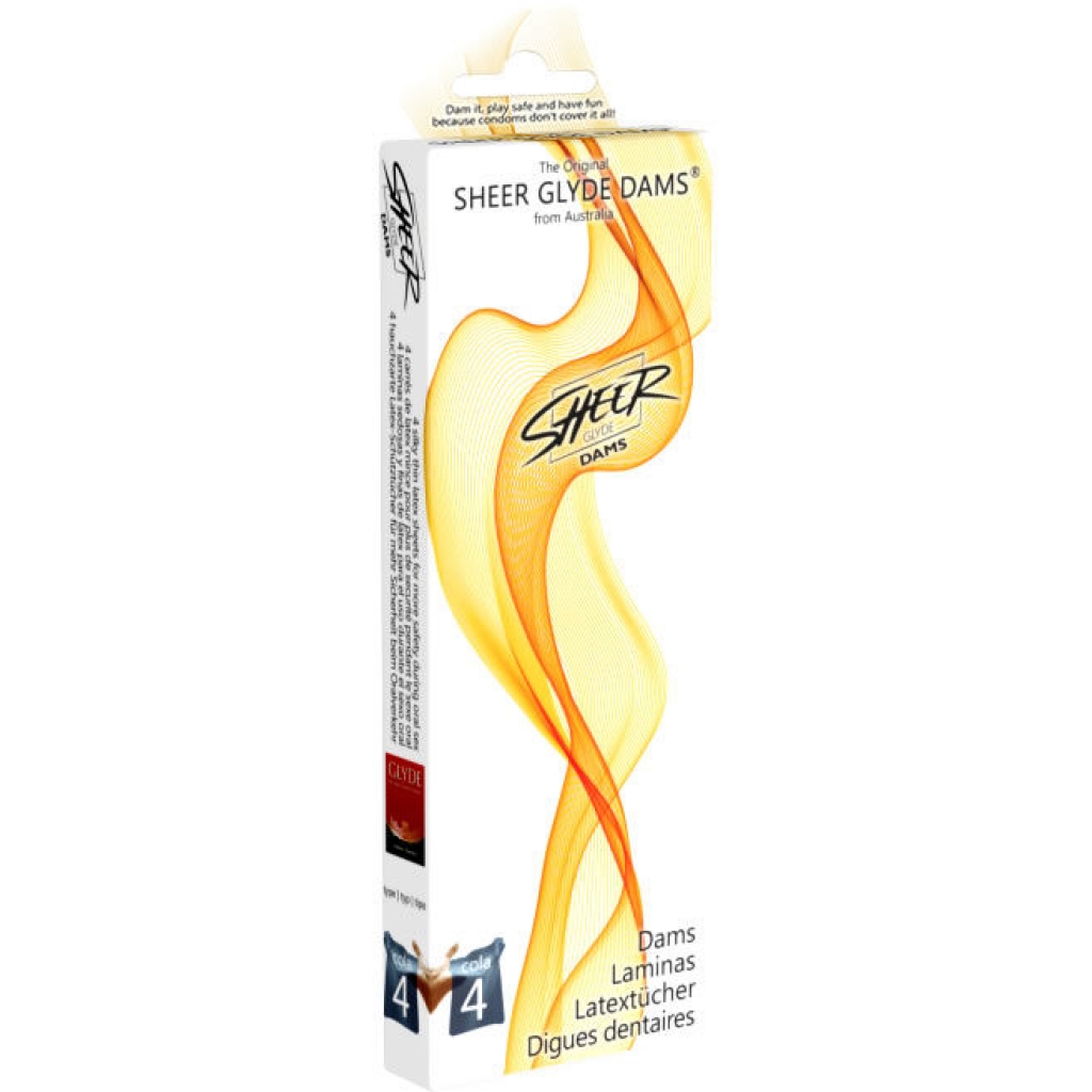 Láminas de Látex para Sexo Oral Sheer Glyde Cola