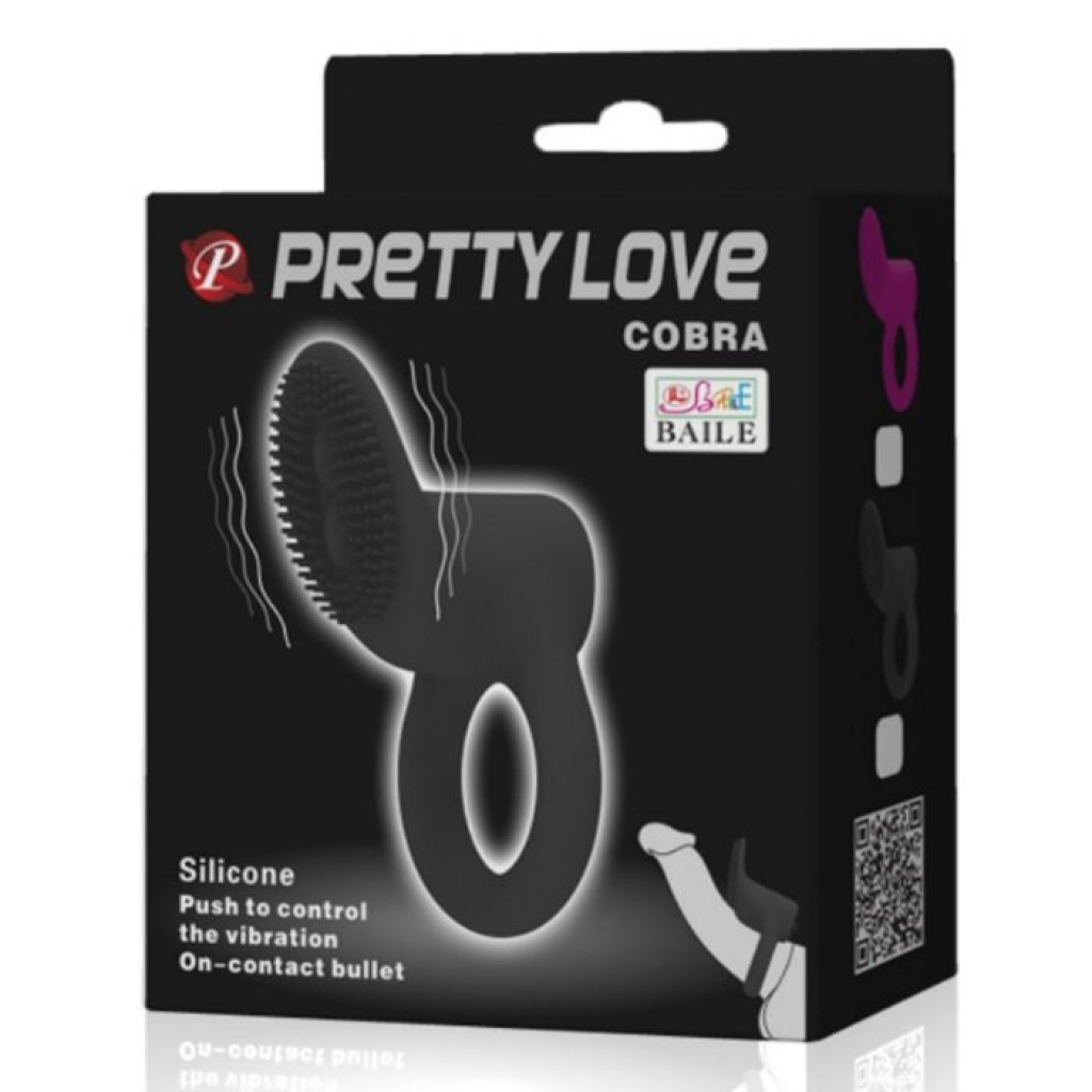 Anillo Vibrador Cobra Pretty Love Negro