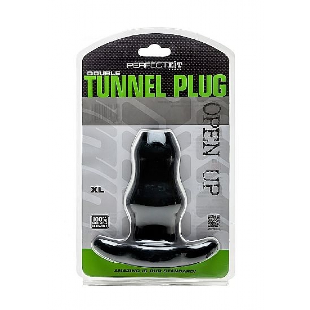 Tapón Doble Túnel Perfect Fit XL Grande - Negro