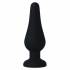 Intense - Anal Plug Pipo M Silicone Negro - 11 cm