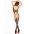 Passion - Woman Bs016 Bodystocking Negro Talla Unica