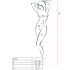 Passion - Woman Bs016 Bodystocking Negro Talla Unica