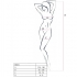 Passion - Woman BS031 Bodystocking Blanco Talla Única