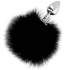 Darkness - Extra Buttplug Anal Con Cola Negro 7 Cm