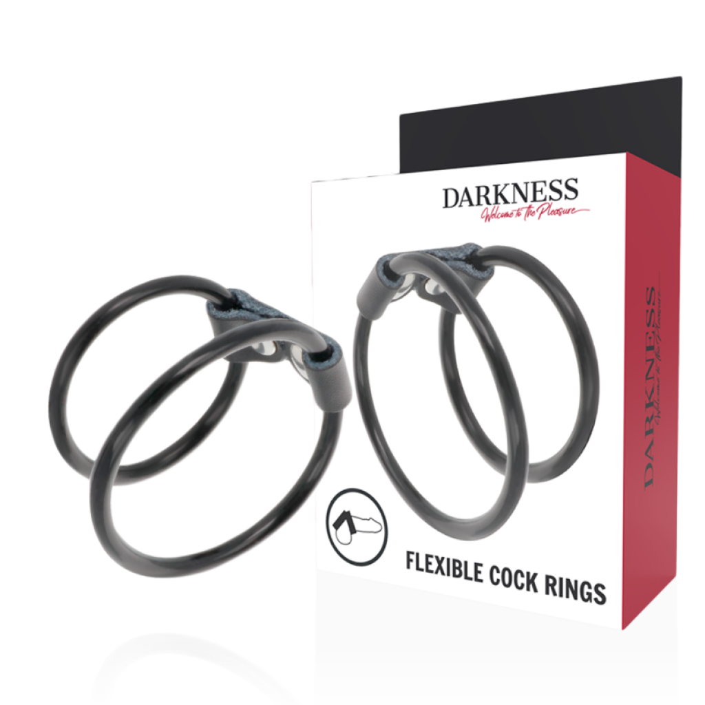 Darkness - Anilla Flexible Doble Para Hombres