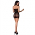 Passion - Woman Bs063 Vestido Negro Talla Unica