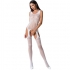 Passion - Woman Bs061 Bodystocking Blanco Talla Única: Lencería Sexy