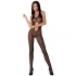 Passion - Woman Bs065 Bodystocking Negro Talla Única