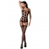 Passion - Woman Bs067 Bodystocking Negro Talla Única