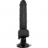 Vibrador Realista Control Remoto Negro 18.5 Cm