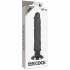 Vibrador Realístico 2-1 Natural Negro 20 cm