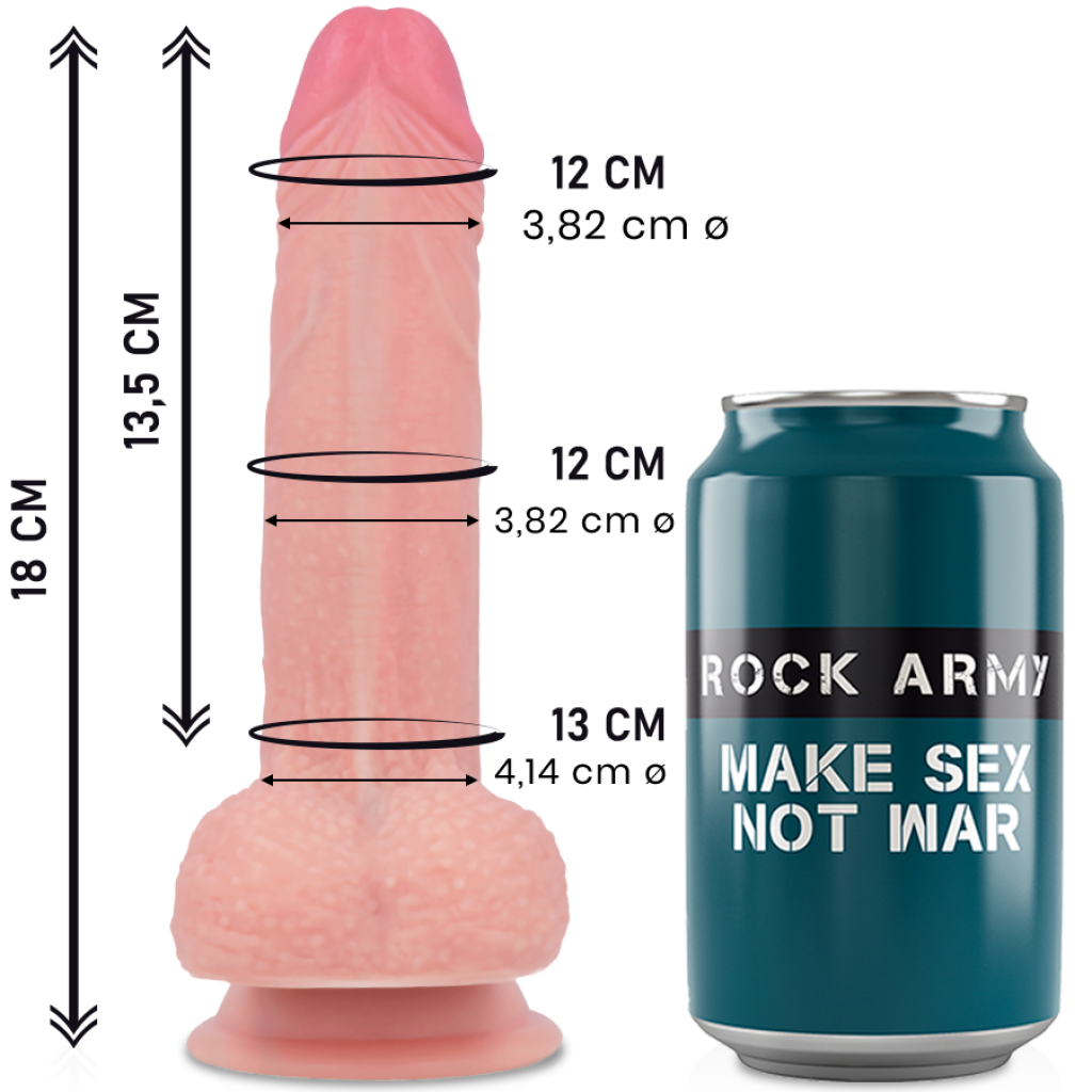 Dildo Liquid Silicone Premium Mustang - 18 cm