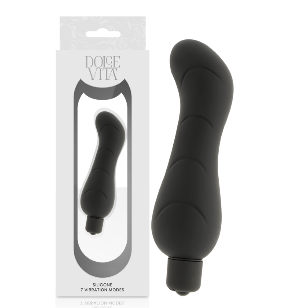 G-spot Vibrador Silicona Negro