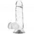 Clear Dildo Realista Transparente 15.5 Cm