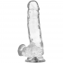 Clear Dildo Realista Transparente 18.5 Cm -o- 3.8 Cm