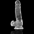 Clear Dildo Realista Transparente 18.5 Cm -o- 3.8 Cm