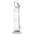 Clear Dildo Transparente 21 CM